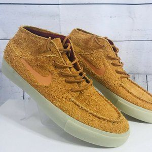 NiKe SB JANOSKI MID CRAFTED IN ORANGE SHAGGY SUEDE